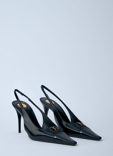 Saint Laurent Babylone Heeled Mules Black sla0260029