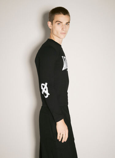 032C Victor Tight Long Sleeve T-Shirt Black cee0158006