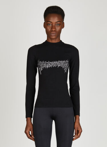 Balenciaga Darkwave Long-Sleeve Top Black bal0255022