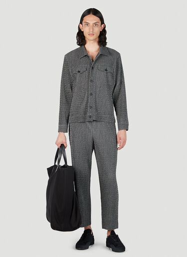 Homme Plissé Issey Miyake 지퍼 체인 팬츠 Grey hmp0151010