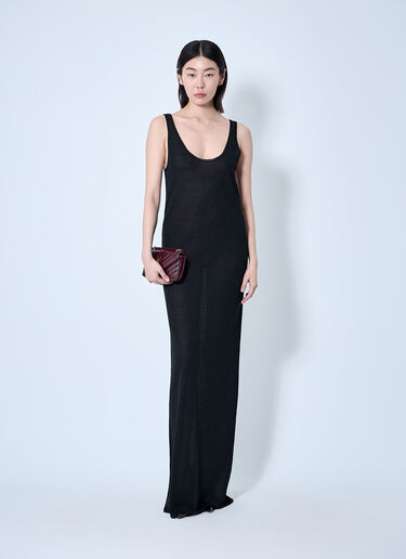 Saint Laurent Knit Maxi Dress Black sla0259009