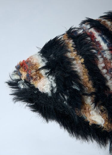 Kiko Kostadinov Chevron Knit Scarf Black kko0262010