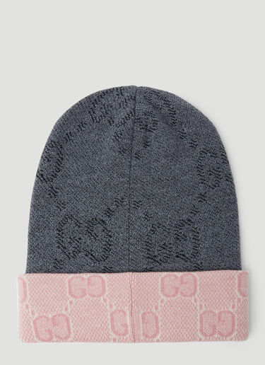 Gucci Reversible GG Beanie Hat Grey guc0253152