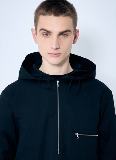 Dries Van Noten 连帽棉质拉链衬衫  黑色 dvn0160015