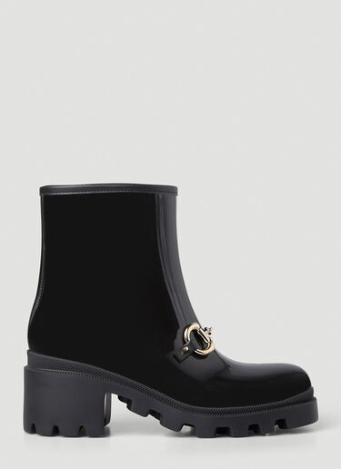 Gucci Horsebit Rain Boots Black guc0247113