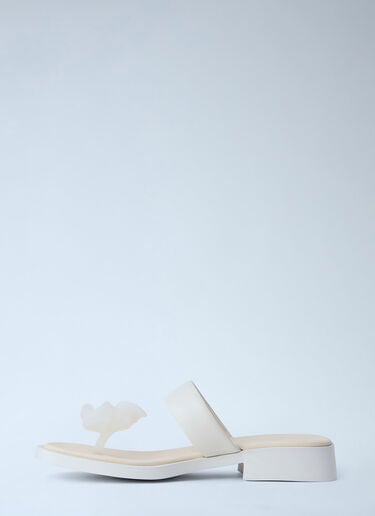 CAMPER Block Heel Sandals White cmp0264012