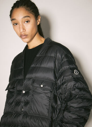 Moncler x Rick Owens Collarless Down Jacket Black mcs0358010
