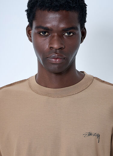 Stüssy Logo Motif T-Shirt Brown sts0160008