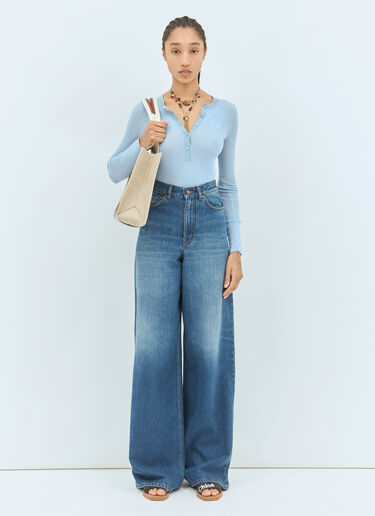 Chloé 中号 Woody 托特包 米色 chl0255056