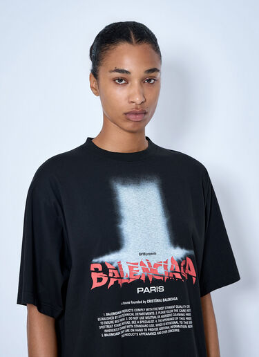 Balenciaga ドア オーバーサイズ Tシャツ ブラック bal0265013