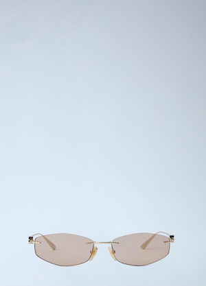 Balenciaga Nano D-Frame Sunglasses Gold bal0265049
