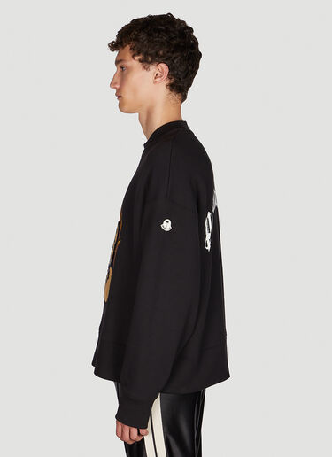 8 Moncler Palm Angels Bear Sweatshirt Black mpa0351015