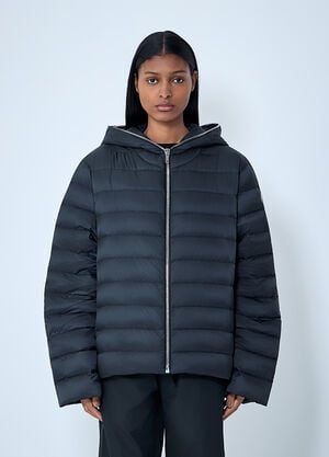 Moncler + Rick Owens Hooded Quilted Jacket Black mcs0363003