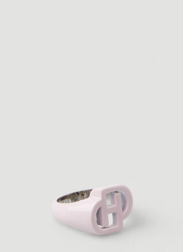 D'heygere Logo Signet Ring Pink hey0348003