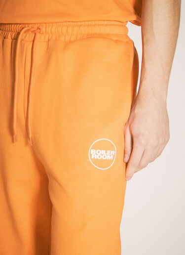 Boiler Room Logo Print Track Pants Orange bor0155006