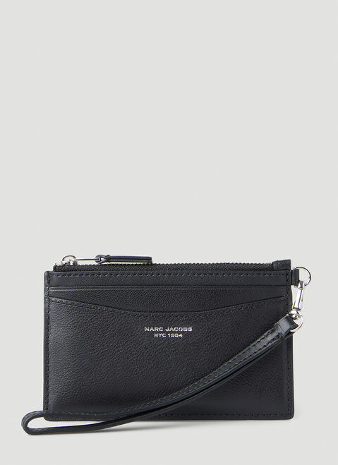 Balenciaga Logo Stamped Card Wallet Blue bal0254055