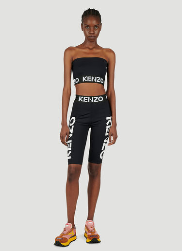 Kenzo Logo Cycling Shorts Black knz0252039