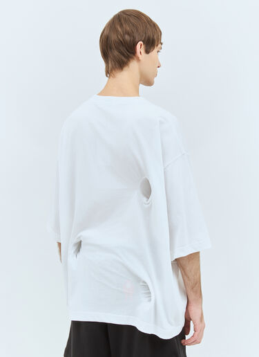 Walter Van Beirendonck 블랙홀 티셔츠 화이트 wlt0158009