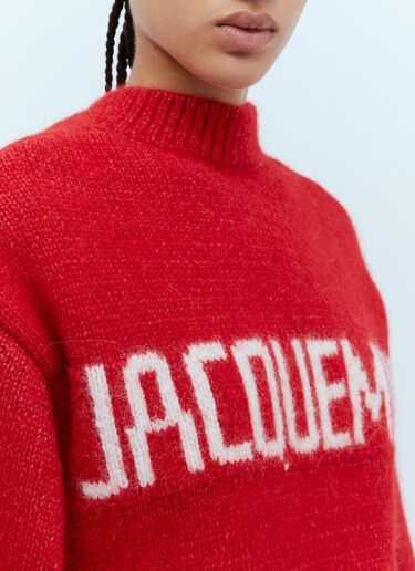 Jacquemus La Maille Pavane Sweater Red jac0254121