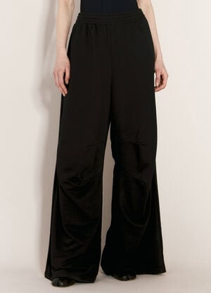 GANNI Unbrushed Jersey Track Pants Black gan0257030