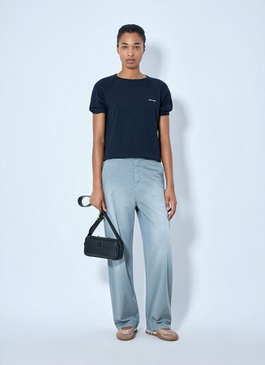 LN-CC® - Miu Miu: Garment-Dyed Twill Pants - Grey Miu Miu Garment-Dyed Twill Pants Grey miu0365009