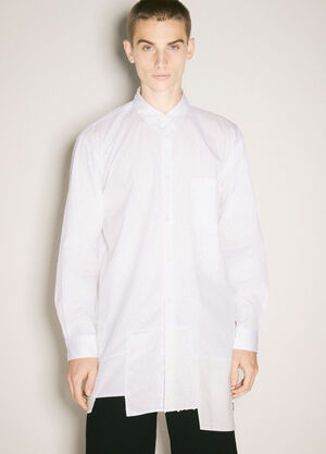 Comme des Garçons Homme Plus Embellished Hem Shirt White hpl0158001