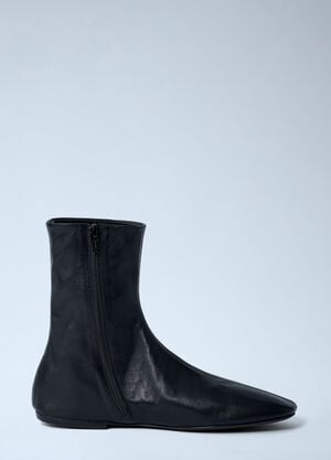 Dries Van Noten Leather Ankle Boots Black dvn0262029
