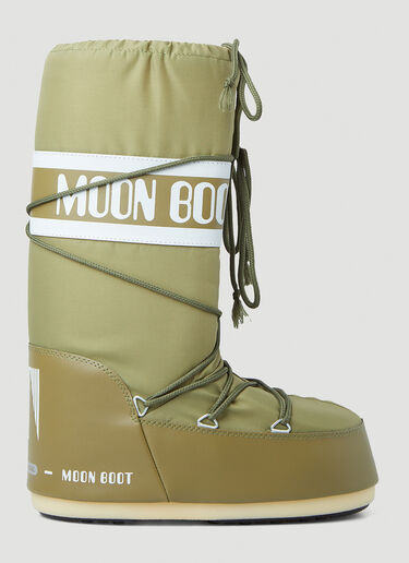 Moon Boot 高筒雪地靴 绿色 mnb0346003