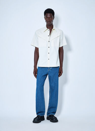 LN-CC® - Bottega Veneta: Straight-Leg Denim Jeans - Blue Bottega Veneta Straight-Leg Denim Jeans Blue bov0165009