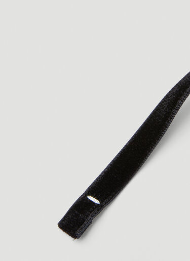 Maison Margiela Velvet Bow Tie Black mla0254002