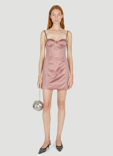 Gucci Quilted Chemise Mini Dress Rose guc0250001