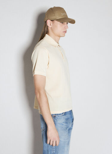 Saint Laurent Cassandre Polo Shirt Beige sla0156006