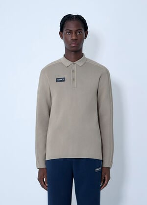 adidas SPZL Logo Patch Polo Shirt Beige adi0162159