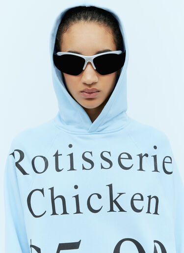 Praying 「Rotisierrie Chicken」フード付きスウェットシャツ ブルー pry0354004