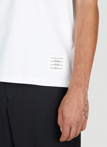 Thom Browne Stripe Pocket T-Shirt White thb0129006