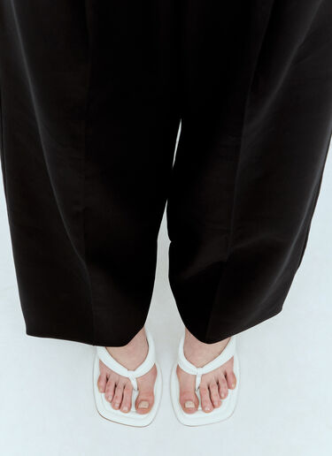 Sportmax ヒールトゥポストサンダル ホワイト spx0256025