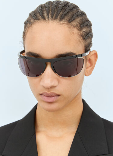 Bottega Veneta Speed Rectangular Sunglasses Black bos0258005