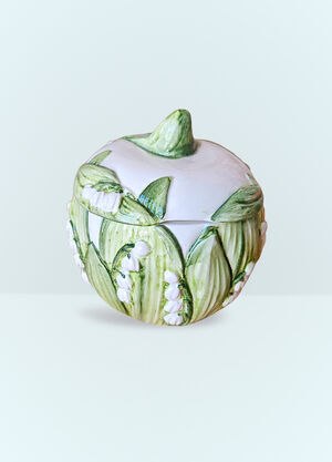 Les-Ottomans Lily Of The Valley Sugar Pot White wps0691391