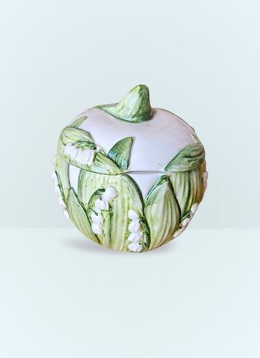 Les-Ottomans Lily Of The Valley Sugar Pot Multicolour wps0691383