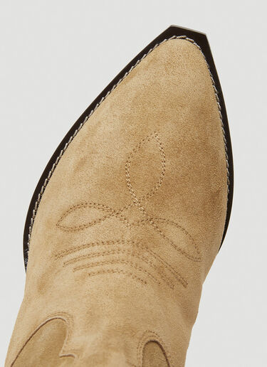 Isabel Marant Luliette Western Boots Beige ibm0249024