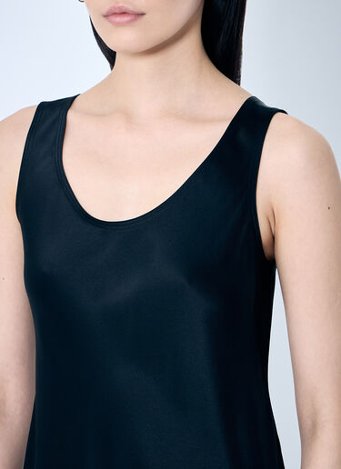 Max Mara Silk Midi Dress Black max0259004