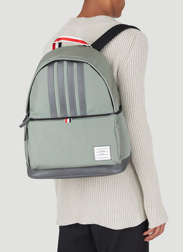 Thom Browne Four Stripe Backpack Grey thb0146028