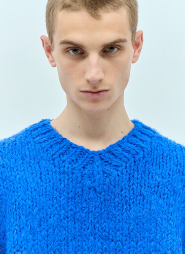 Acne Studios Knitted Alpaca Mix Sweater Blue acn0154019