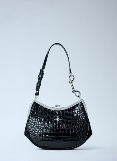 Vivienne Westwood Charm Frame Shoulder Bag Black vvw0263026