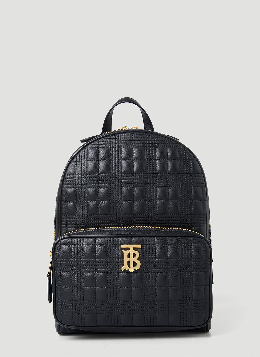 Burberry Women s Quilted TB Monogram Backpack in Black LN CC