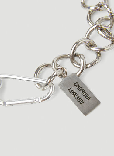 Chopova Lowena Flower Charm Necklace Silver cho0251009