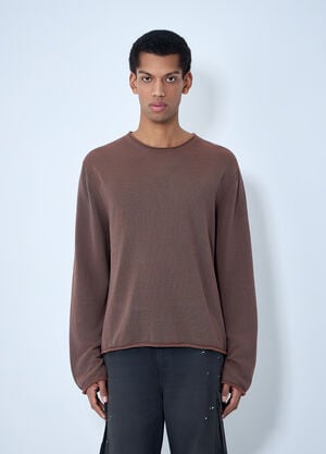 Our Legacy Rigid Popover Sweater Brown our0164028