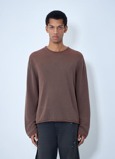 Our Legacy Rigid Popover Sweater Brown our0164028
