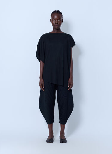 LN-CC® - Pleats Please Issey Miyake: Thicker Bottoms 1 Trousers - Black Pleats Please Issey Miyake Thicker Bottoms 1 Trousers Black plp0266058