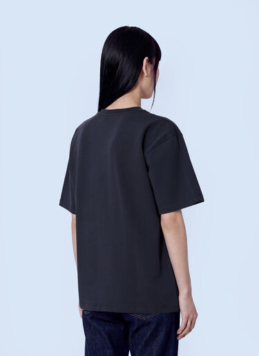 LN-CC® - GANNI: Heavy Cotton Forest Teddy Jersey - Black GANNI Heavy Cotton Forest Teddy Jersey Black gan0266023